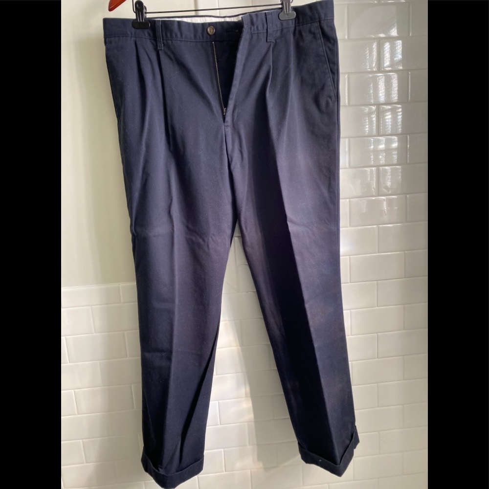 Dockers Men’s Classic Fit Pants, 2 pair-tan, navy